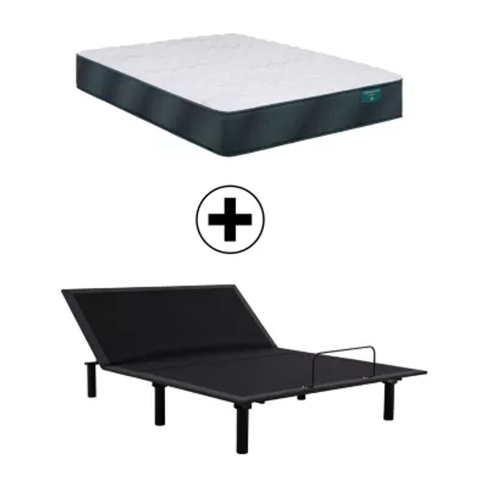 Beautyrest Harmony Beachfront Bay 12" Firm Tight Top - Mattress + Adjustable Base