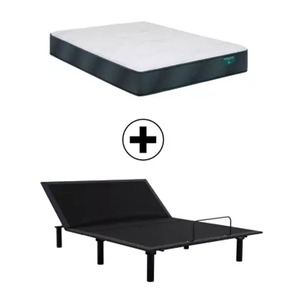 Beautyrest Harmony Beachfront Bay 11.5" Medium Tight Top - Mattress + Adjustable Base