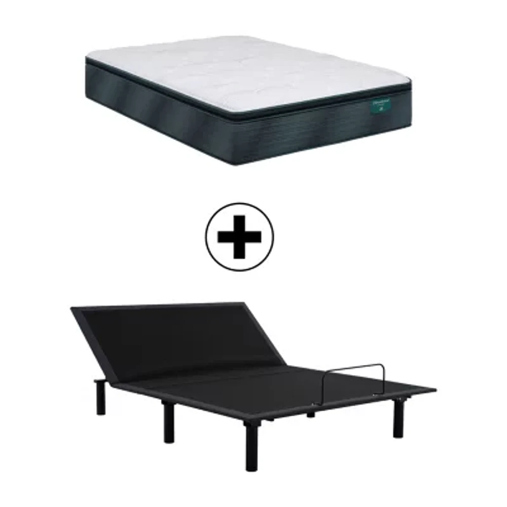 Beautyrest Harmony Beachfront Bay 13" Medium Pillow Top - Mattress + Adjustable Base