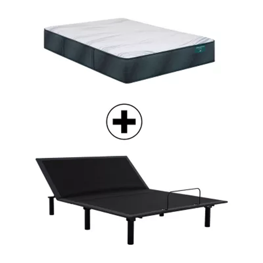 Beautyrest Harmony Hybrid Driftwood Bay 12" Firm Tight Top - Mattress + Adjustable Base