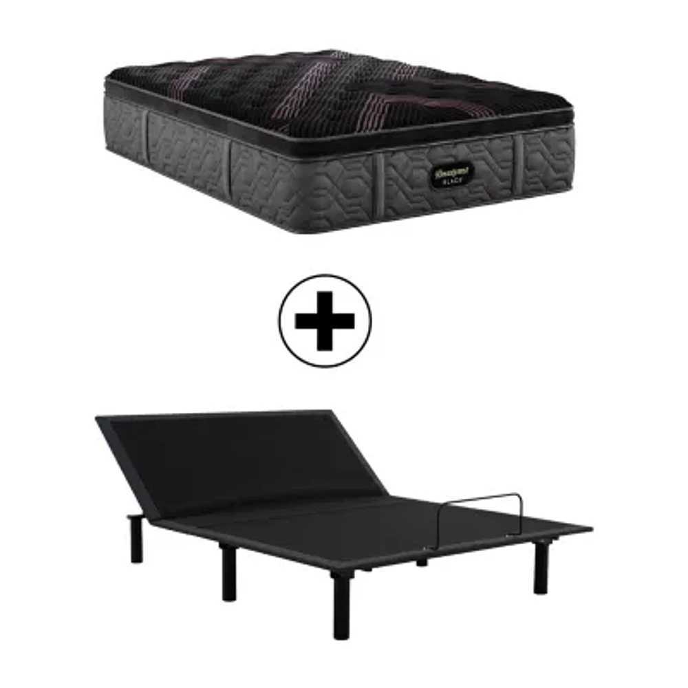 Beautyrest Black® Series One 14.75" Medium Pillow Top - Mattress + Adjustable Base