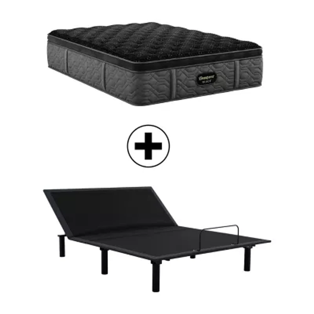 Beautyrest Black Series Three 16.25" Medium Pillow Top - Mattress + Adjustable Base