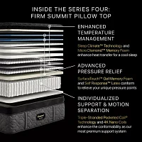 Beautyrest Black Series Four 17.5" Firm Summit Pillow Top - Mattress + Adjustable Base