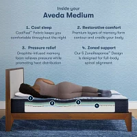 Serta iComfort Aveda 12" Medium Memory Foam Tight Top - Mattress + Adjustable Base