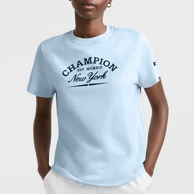 Champion Womens Crew Neck Short Sleeve T-Shirt