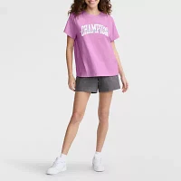 Champion Womens Crew Neck Short Sleeve Active T-Shirt