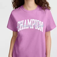 Champion Womens Crew Neck Short Sleeve Active T-Shirt