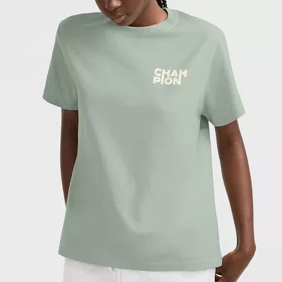 Champion Womens Crew Neck Short Sleeve T-Shirt