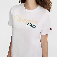 Champion Womens Crew Neck Short Sleeve Graphic T-Shirt