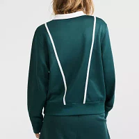 Champion Womens Mock Neck Long Sleeve Quarter-Zip Pullover