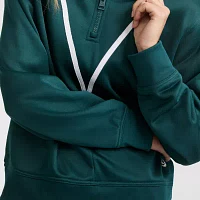 Champion Womens Mock Neck Long Sleeve Quarter-Zip Pullover