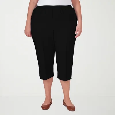 Alfred Dunner Classics Mid Rise Plus Capri Pants