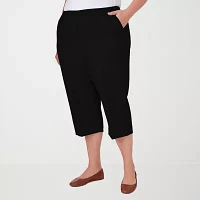 Alfred Dunner Classics Mid Rise Plus Capri Pants