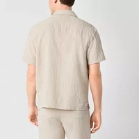 Arizona Mens Embroidered Button-Down Shirt