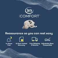 Serta iComfort Iona 13" Plush Memory Foam Tight Top - Mattress + Adjustable Base