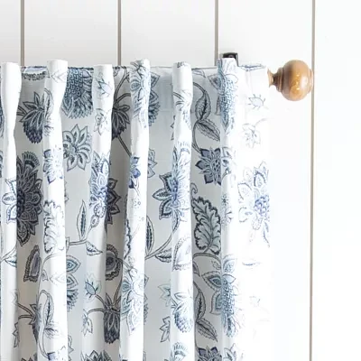 Martha Stewart Jakarta Back Tab Blackout Set of 2 Curtain Panels