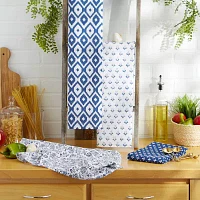 Design Imports Blue Market 4-pc. Dish Towel Set