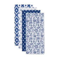 Design Imports Blue Market 4-pc. Dish Towel Set