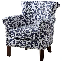 Madison Park Miri Navy Accent Chair