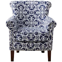 Madison Park Miri Navy Accent Chair