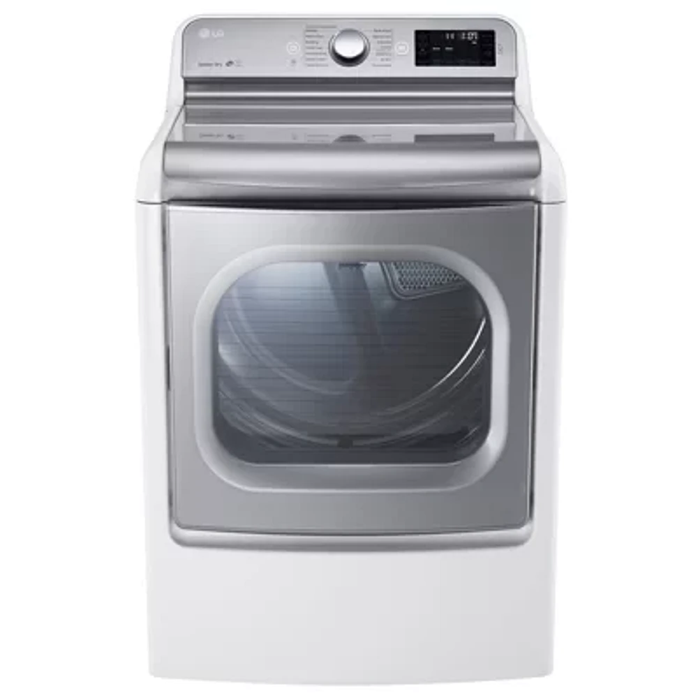 LG 9.0 cu.ft. Mega Capacity TurboSteam® Dryer with EasyLoad™ Door