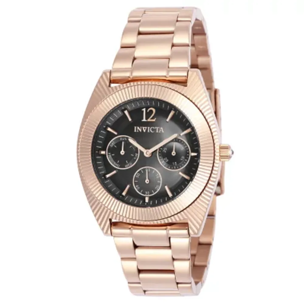 Invicta Angel Womens Rose Goldtone Stainless Steel Bracelet Watch 23751