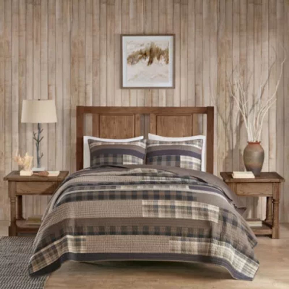 Woolrich Winter Plains 100% Cotton Oversized Quilt Mini Set