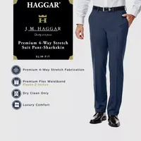 J.M Haggar® Mens 4 Way Stretch Slim  Fit Suit Separate Pant