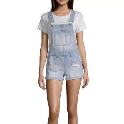 Blue Spice Sleeveless Shortalls-Juniors