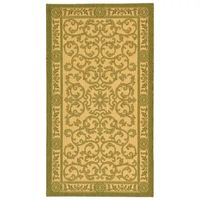 Safavieh Courtyard Collection Miah Floral Indoor/Outdoor Area Rug