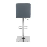 Corliving 2-pc. Upholstered Tufted Swivel Bar Stool