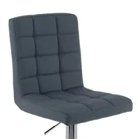 Corliving 2-pc. Upholstered Tufted Swivel Bar Stool