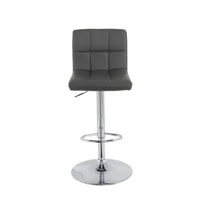 Corliving 2-pc. Upholstered Tufted Swivel Bar Stool