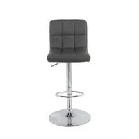 Corliving 2-pc. Upholstered Tufted Swivel Bar Stool