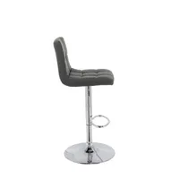 Corliving 2-pc. Upholstered Tufted Swivel Bar Stool