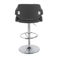 Corliving 2-pc. Upholstered Tufted Swivel Bar Stool