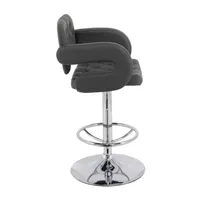 Corliving 2-pc. Upholstered Tufted Swivel Bar Stool