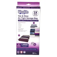 Kennedy International Vac & Stow Air-Tight -pc. Storage Bags