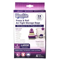 Kennedy International Large Vac & Stow Air-Tight 4-pc. Storage Bag