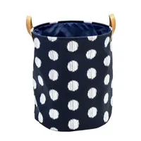 Honey-Can-Do Polka Dot Canvas Hamper