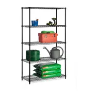 Honey-Can-Do Black 5-Tier Shelving Units