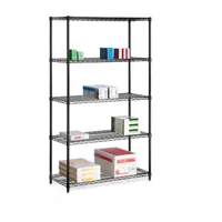 Honey-Can-Do Black 5-Tier Shelving Unit