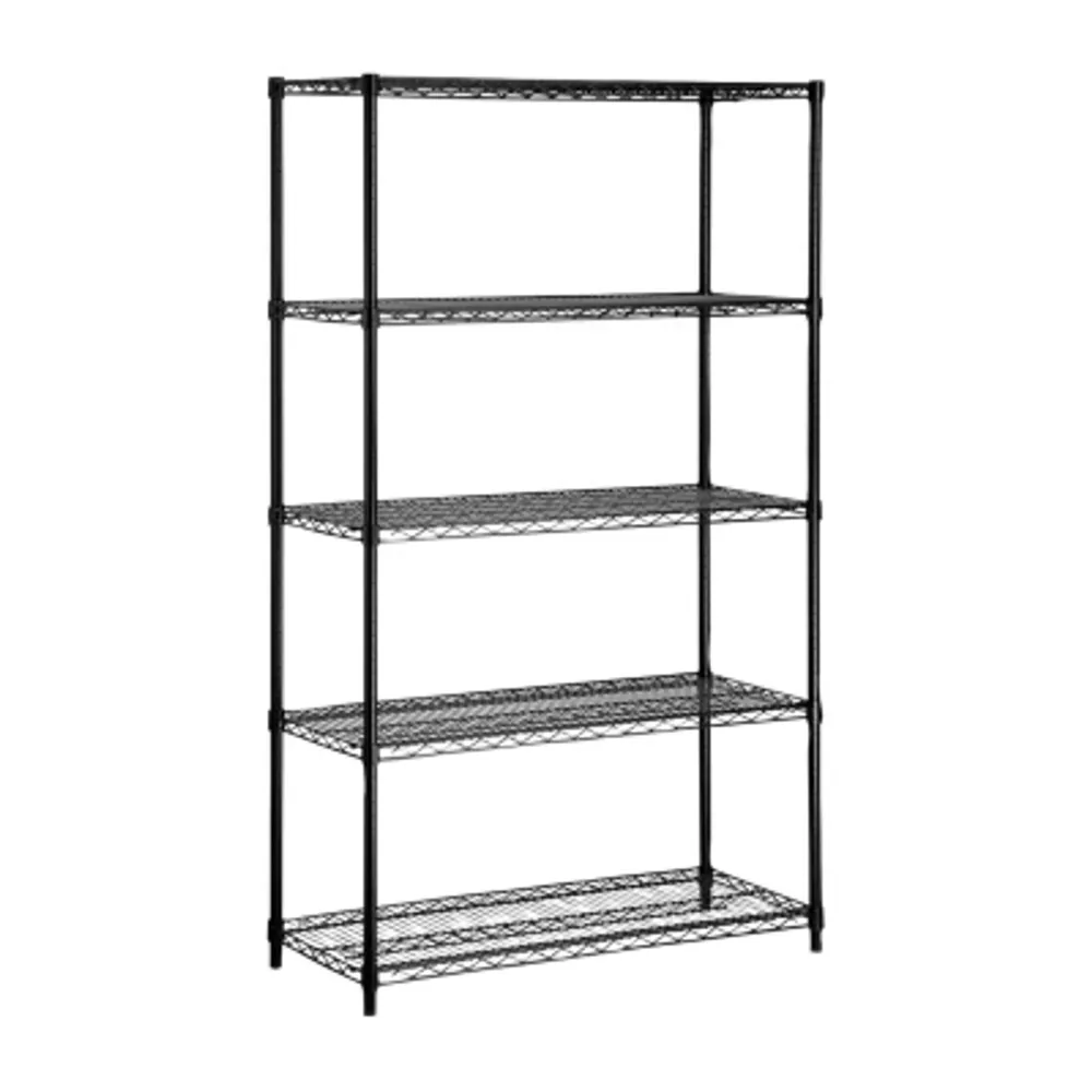 Honey-Can-Do Black 5-Tier Shelving Units