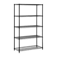 Honey-Can-Do Black 5-Tier Shelving Units