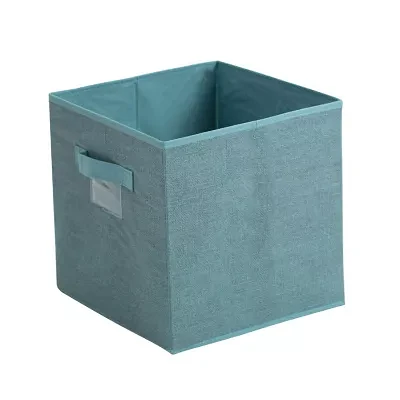 Kennedy International Square Teal Fabric Storage Box