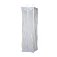 Honey-Can-Do Clear And White Short Garment Bags