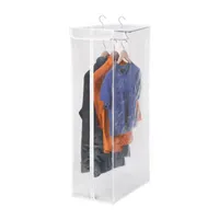 Honey-Can-Do Clear And White Short Garment Bags