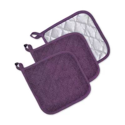 Design Imports Terry Kitchen 3-pc. Pot Holders