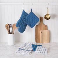 Design Imports Terry Kitchen 3-pc. Pot Holder Set