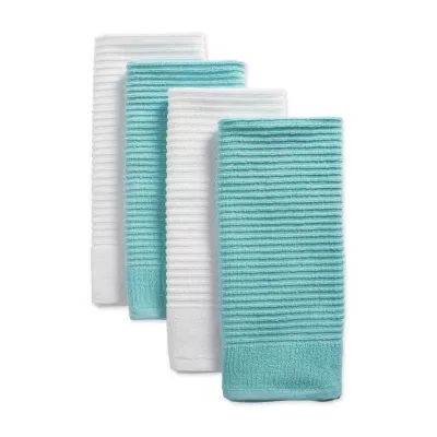 Design Imports Assorted Ribbed Terry 4-pc. Kitchen Towel